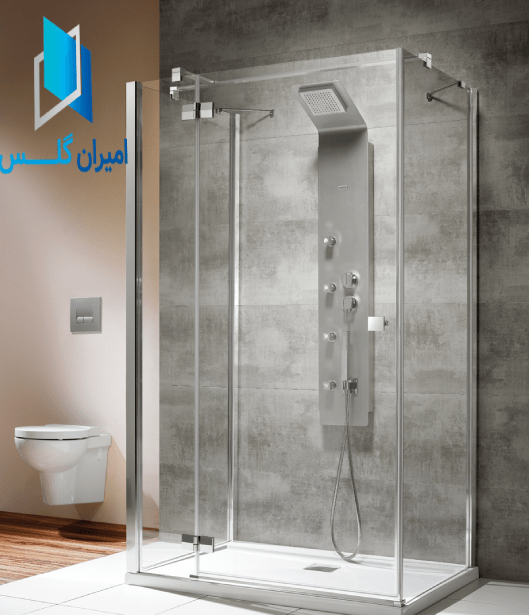 شیشه ریلی حمام